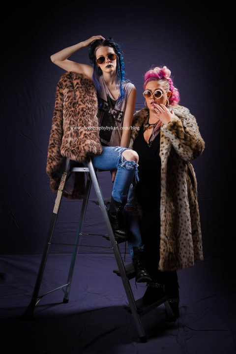 Chateau de Chic models in rock and roll