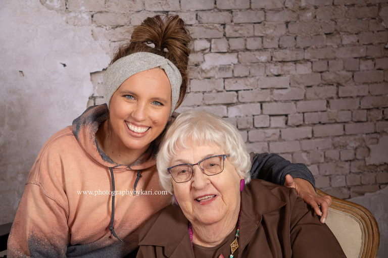 kari mcgill with grandmother ellen mcgill