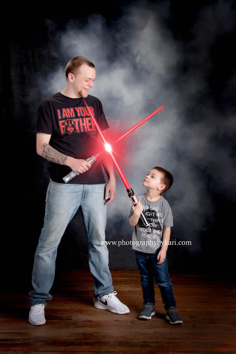 Darth Vader Star Wars Father and Son portrait