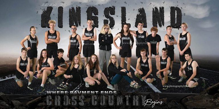 2021 Minnesota Kingsland High School Cross Country team poster