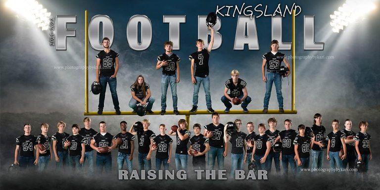 2021 Kingsland High School Football MN sports team poster photographer