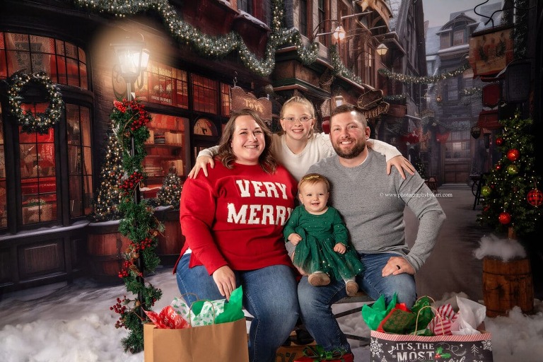 Southeast Minnesota Christmas family portrait taken at Photography by Kari
