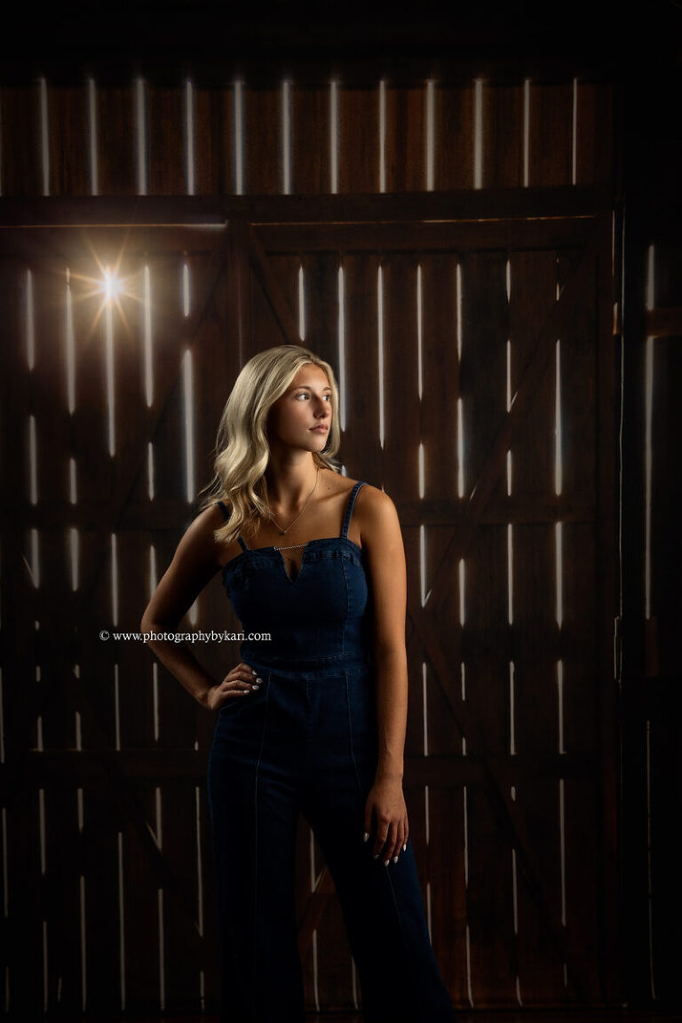 Cassie, Stewartville High School senior, in classic studio portrait