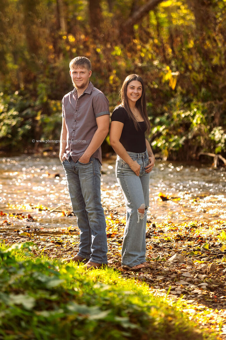 Sibling photo at Forestville State Park senior session