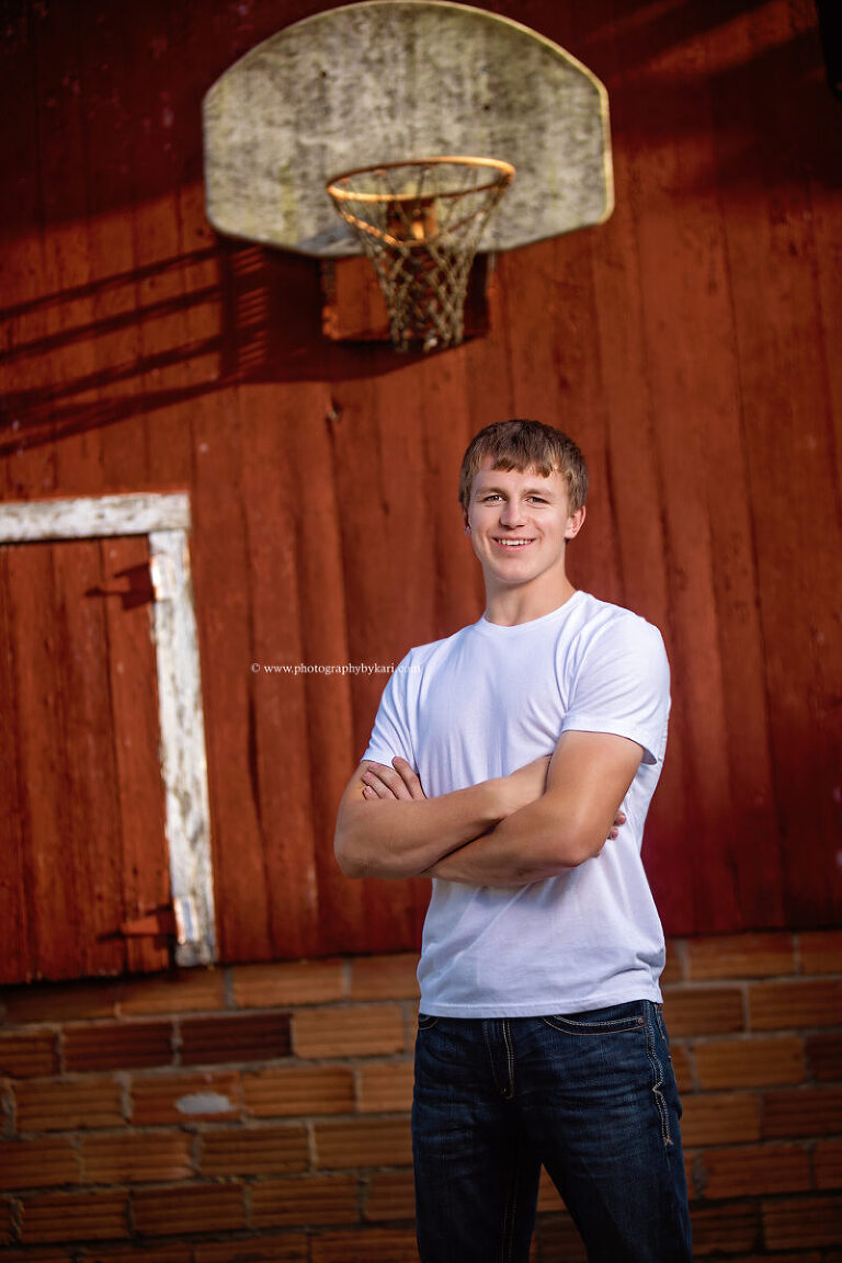 Kingsland High School athlete southeast minnesota senior portrait 
