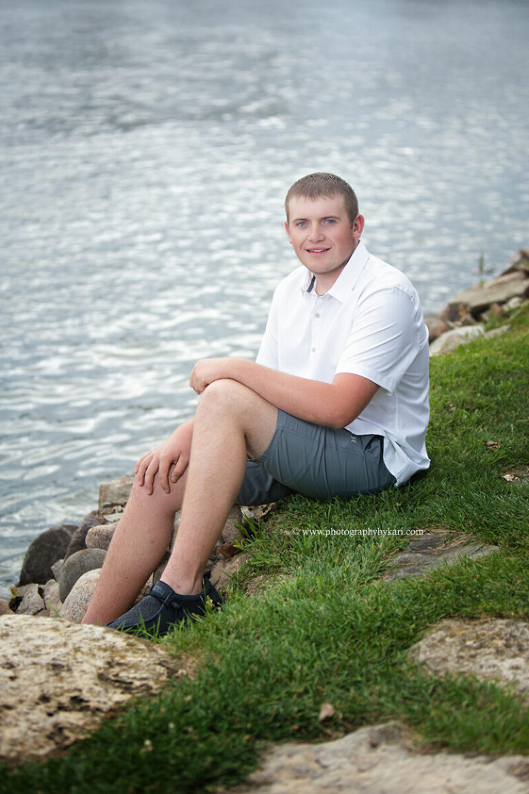 Class of 2026 senior portrait at Cedar Lake