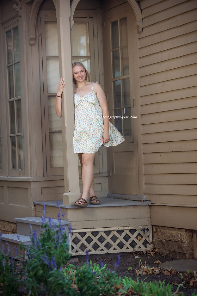 Outdoor senior portrait in Rochester Minnesota