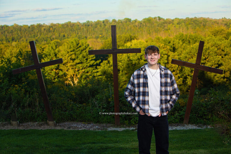 Senior portrait at Good Earth Village in Southeast Minnesot