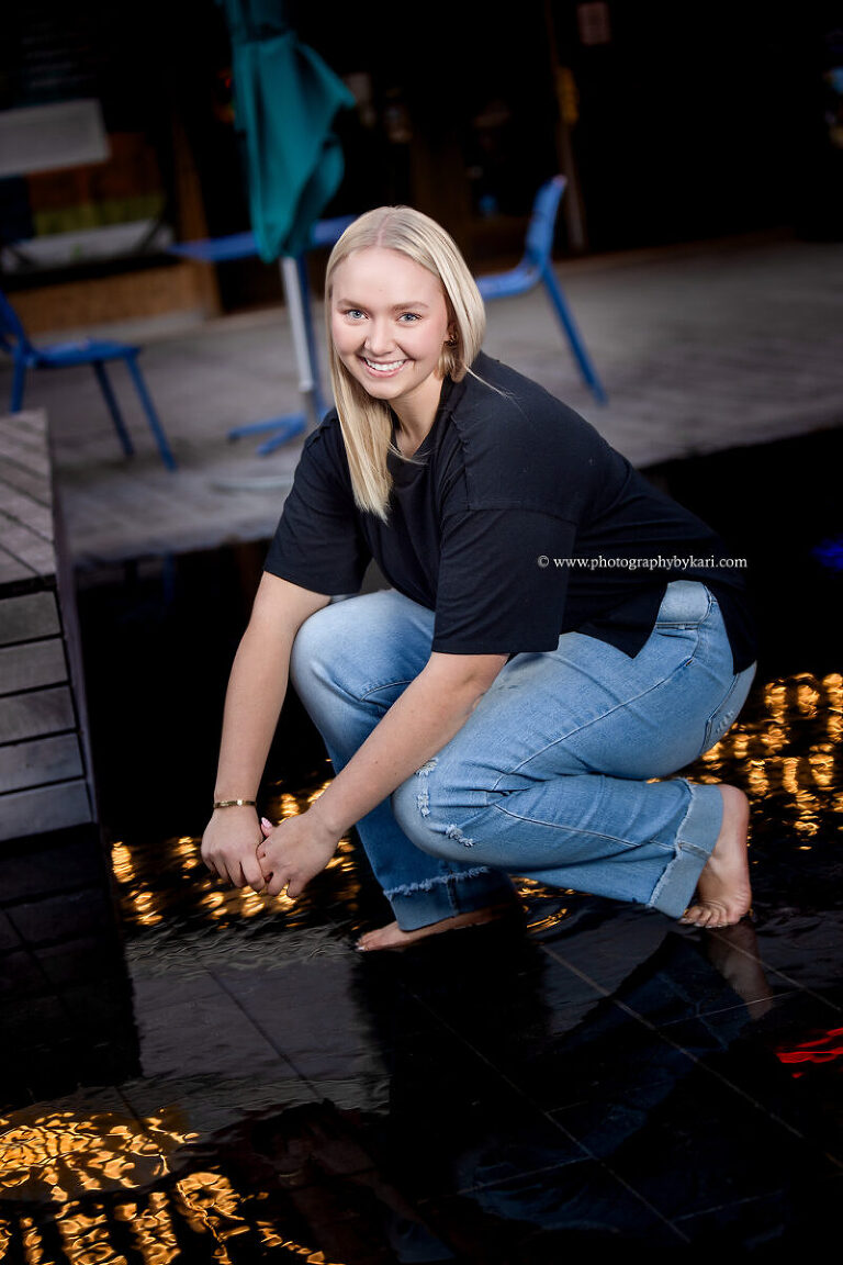 Evening urban senior photo session in Rochester Minnesota